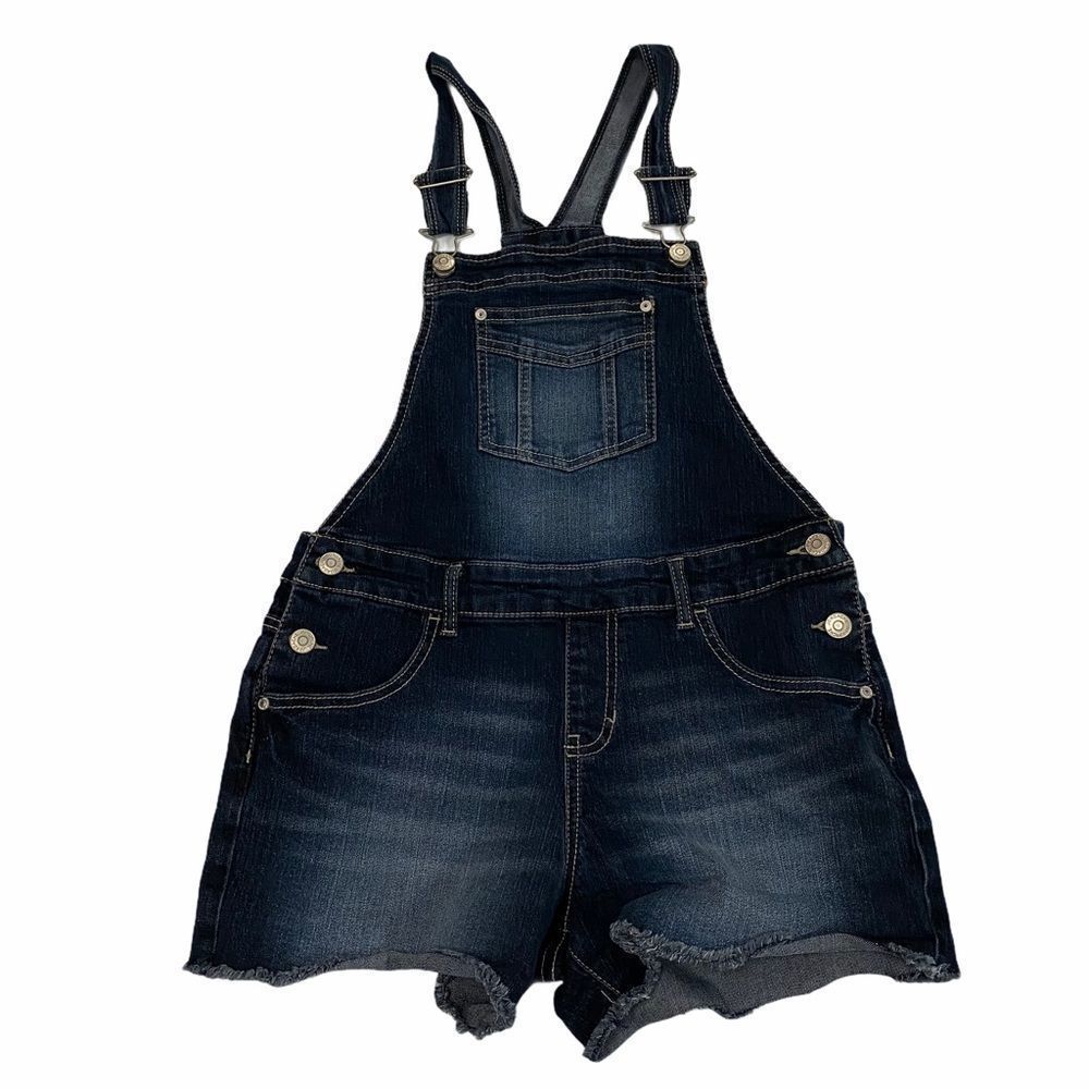 XXL 2XG JORDACHE Denim Bib Shorts Overall Shorts